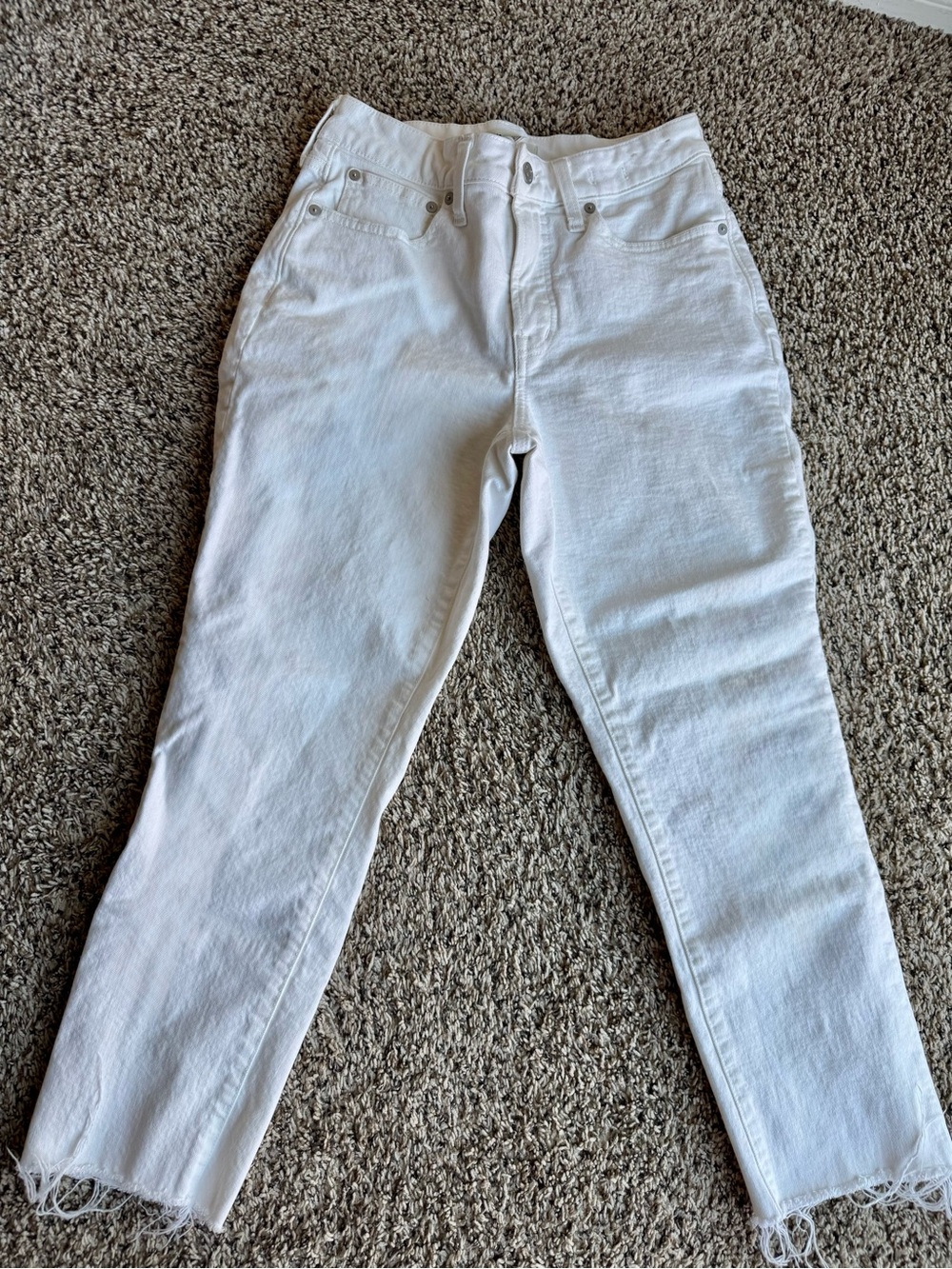 Madewell white CURVY perfect vintage jean- size p28